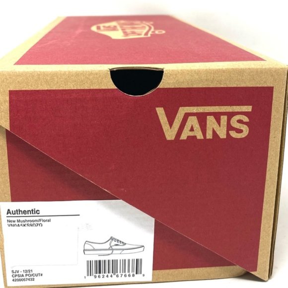 VANS Authentic New Floral Low Top Sneakers Women’s Size Canvas Skate VN0A5KS9OZQ - Picture 2 of 11